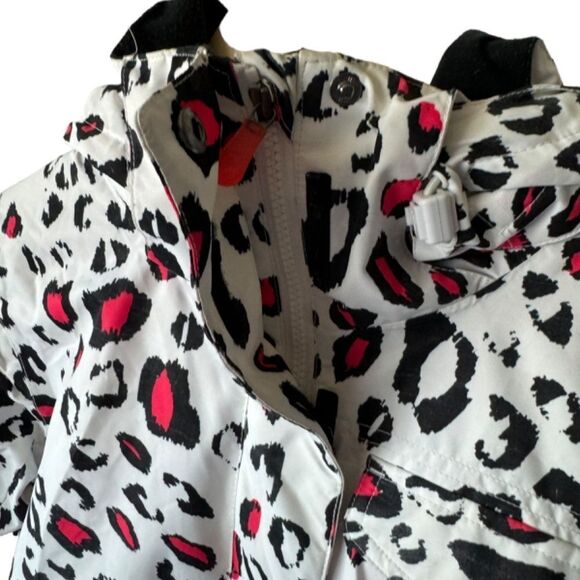 Roxy Jetty Pink/White/Black Leopard Print Technical Snow/Ski Jacket Sz S - Picture 5 of 12